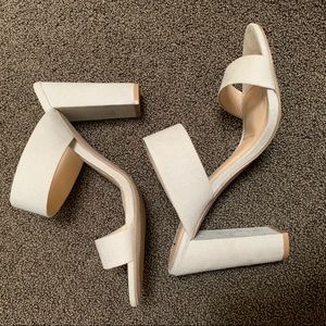 Lulus Marlowe Gray Block Heel Mule Sandals